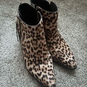 Sam Edelman Animal Print Ankle Booties